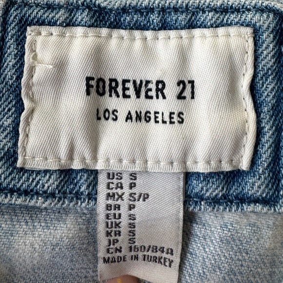Forever 21 acid washed jean jacket size small - Picture 6 of 7